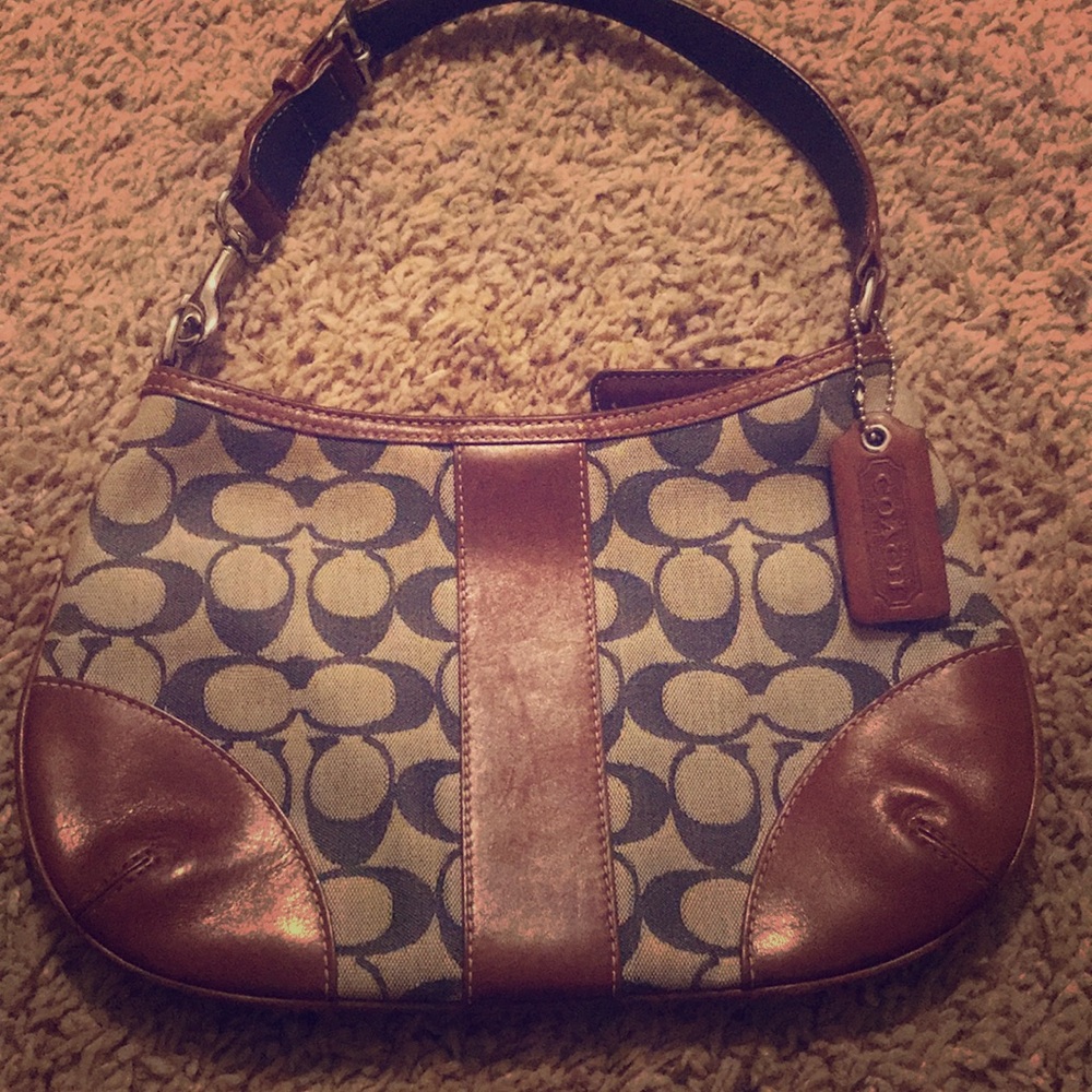 Gently used small coach bag